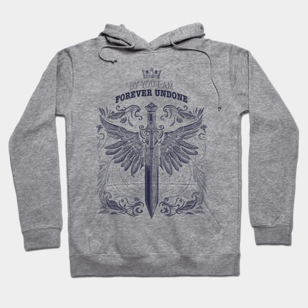 The Cruel Prince - Folk of the Air, Jude and Cardan bookish romantasy Hoodie by OutfittersAve